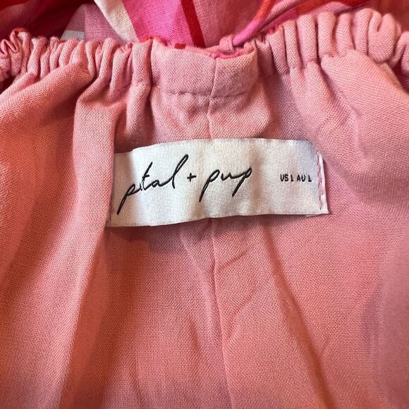 NWOT Pedal and Pup - Madam Stripe Cutout Cotton Halter Dress Size Large - Picture 12 of 15